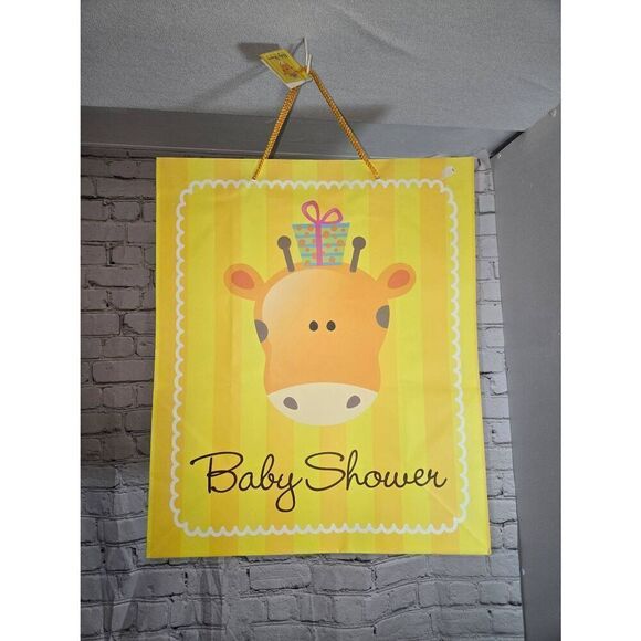 Any 20/$12 "Baby Shower" Yellow Baby Giraffe Party Gift Bag - Picture 1 of 2